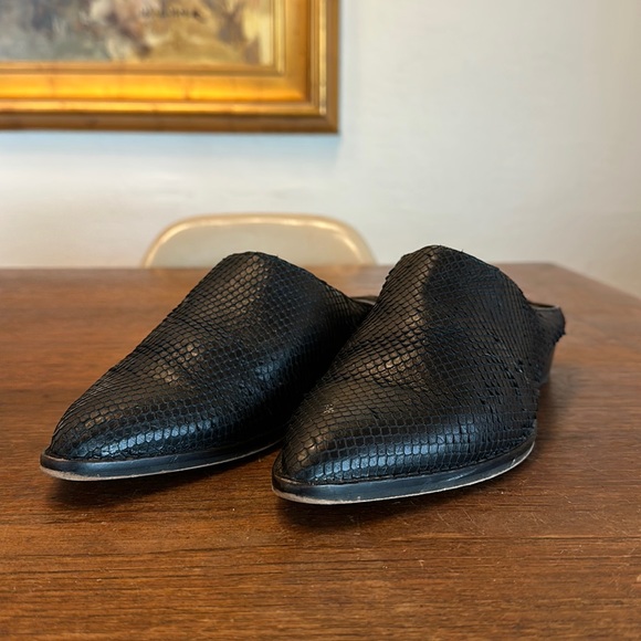 dolce vita snakeskin mules